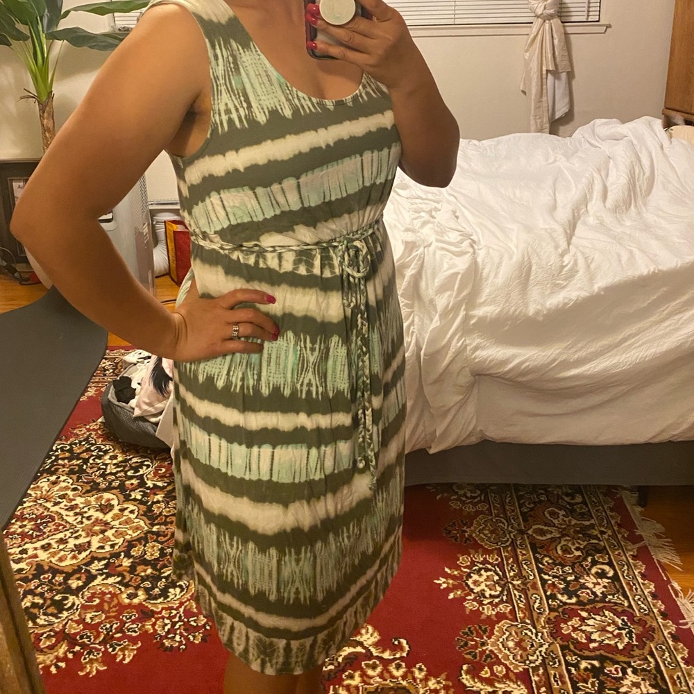 Comfy maternity tie dyed maxi dress 👗
